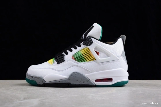 AQ9129-100 Green AQ9129-100 Retro Rasta 4 Jordan Lucid 0121